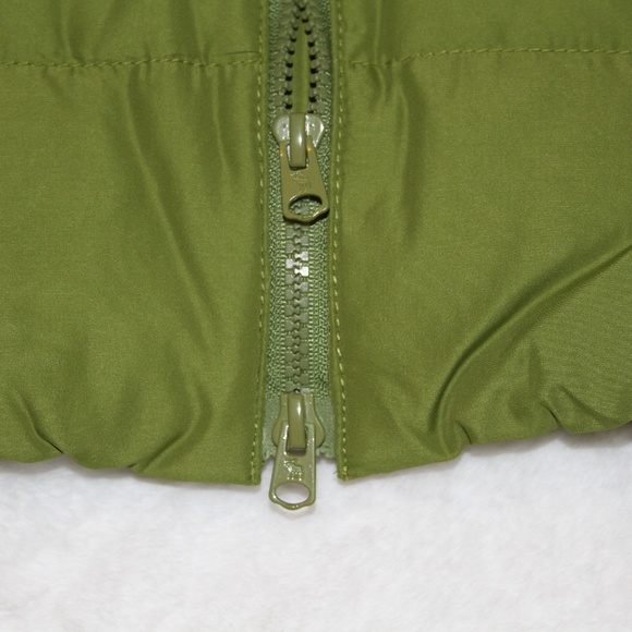 NWT Abercrombie & Fitch Girls Puffer Down Vest Jacket Green Size XL - Picture 4 of 4